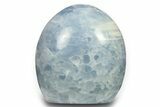 Polished, Free-Standing Blue Calcite - Madagascar #290325-1